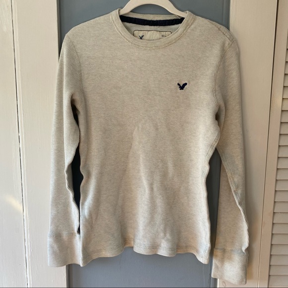 American Eagle Outfitters Other - American Eagle Outfitters white waffle shirt long sleeve Men’s Medium